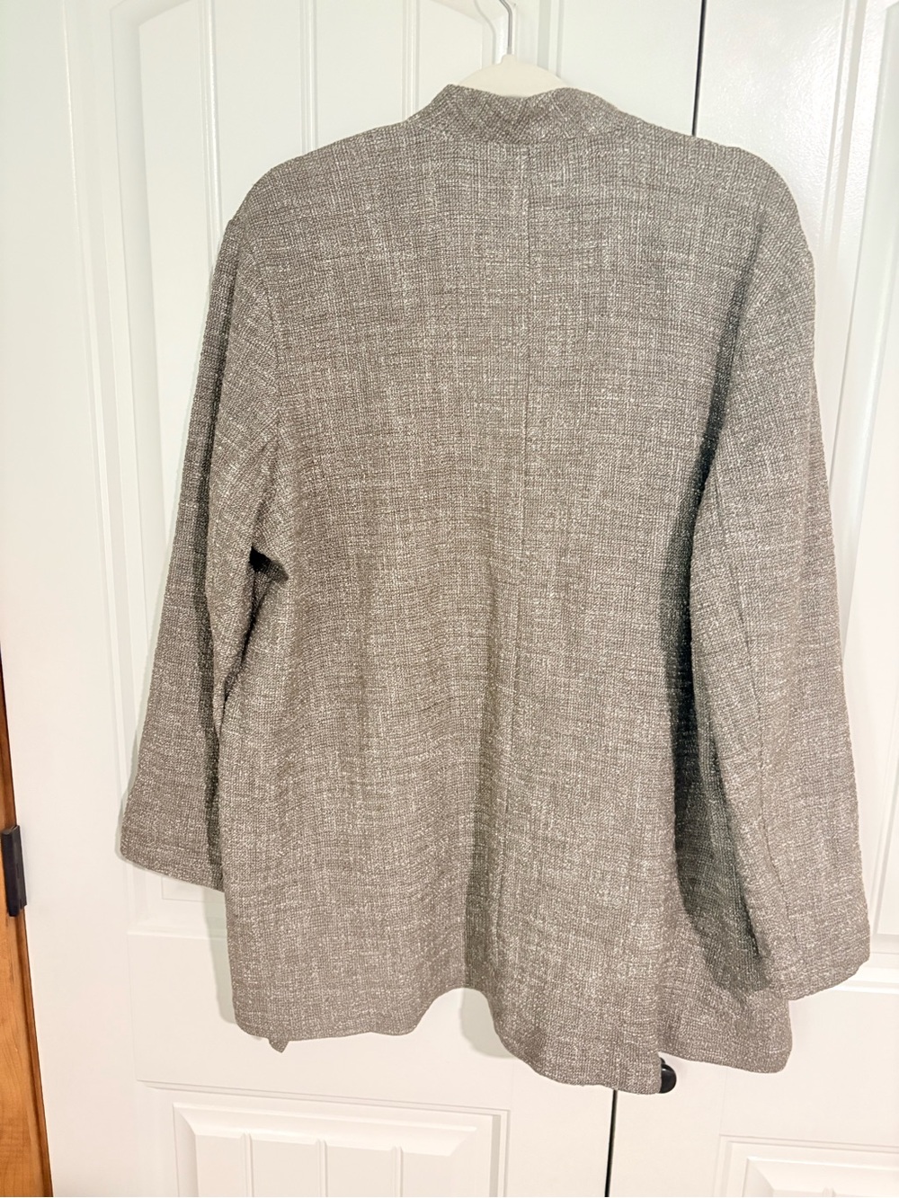 Eileen Fisher Driftwood Open Front Jacket NWT - Picture 3 of 7